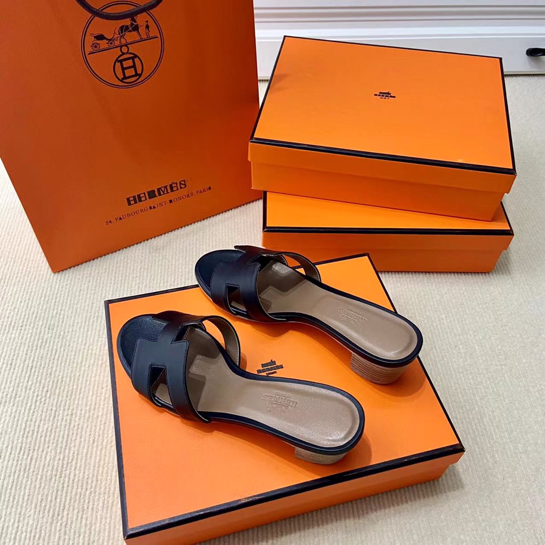 에르메스 올수공 오아시스 슬리퍼 샌들 스위프트 37